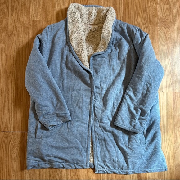 Koolaburra By UGG Medium Sherpa Lined French Terry Cardigan Women’s Jacket - Picture 1 of 6